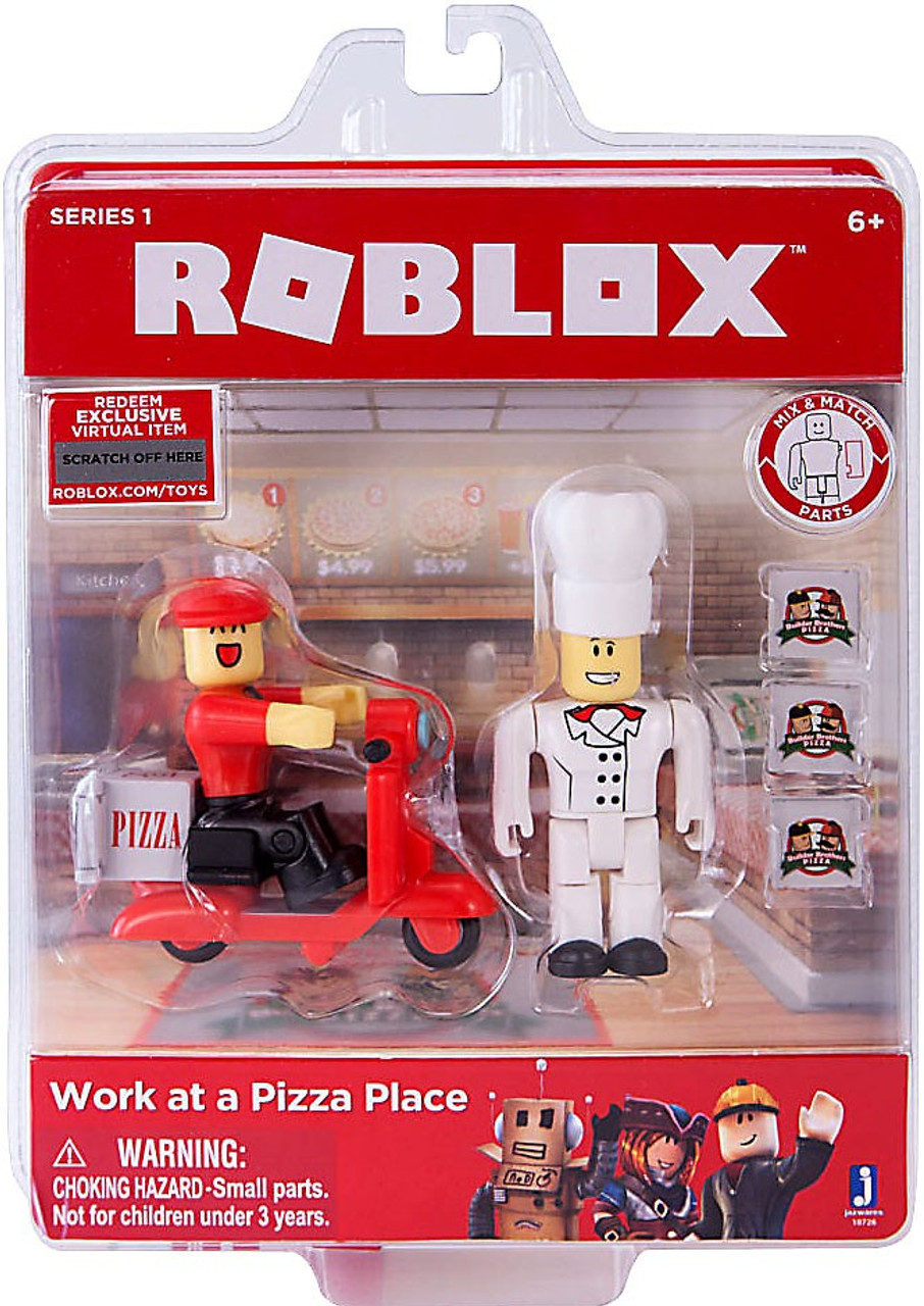 Roblox Work At A Pizza Place 3 Action Figure Game Pack Jazwares Toywiz - pizza roblox toy