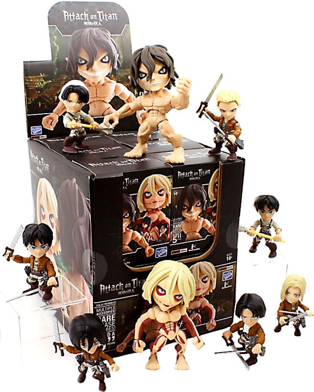 attack on titan mini figures