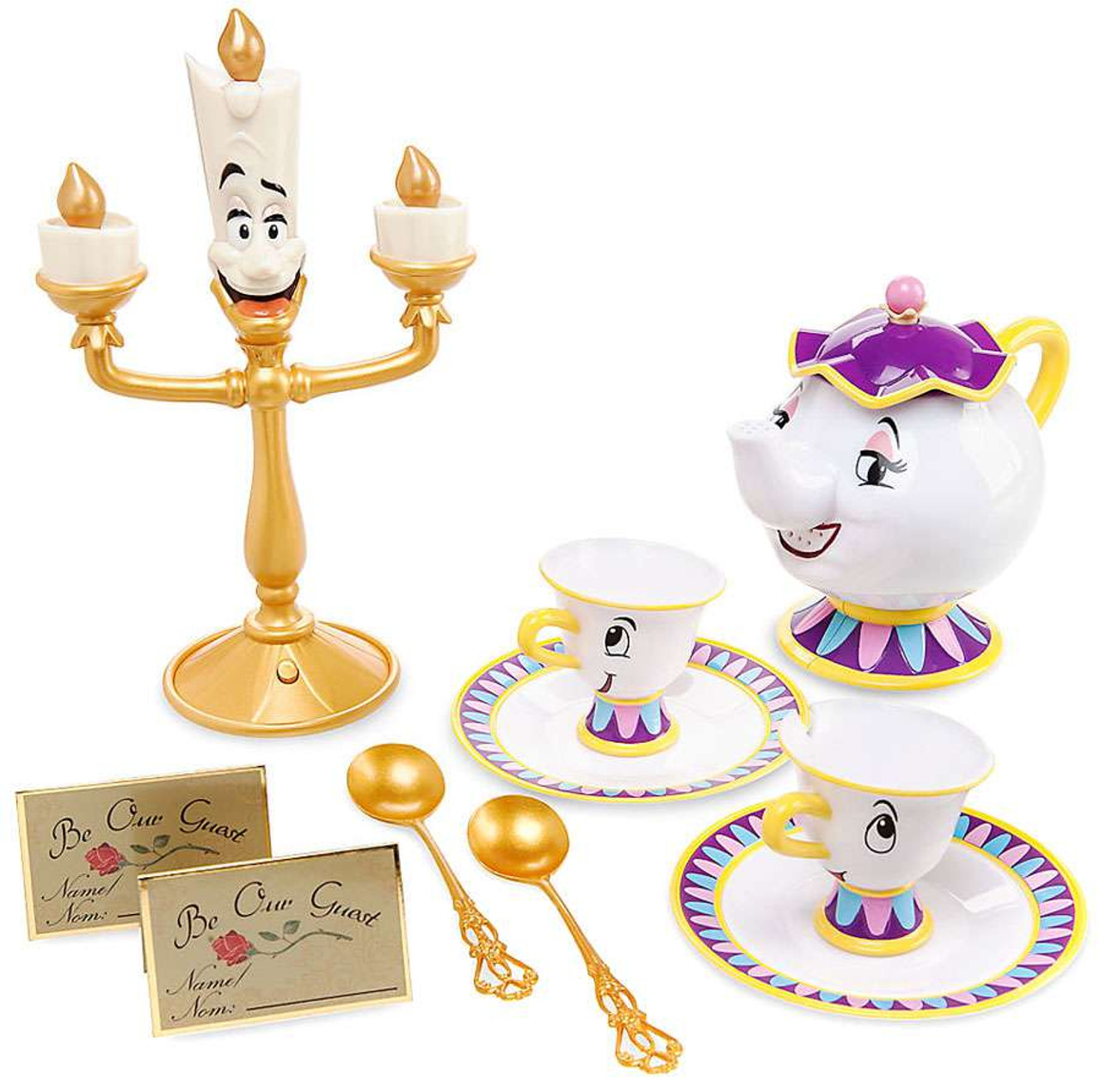 Disney Princess Beauty and the Beast Deluxe Tea Set Exclusive Playset
