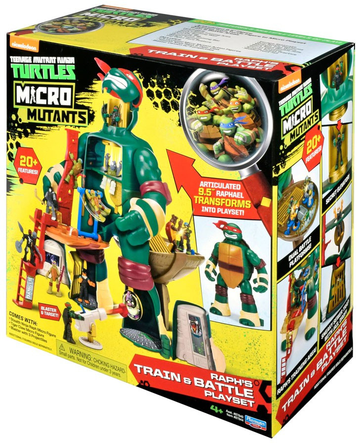 Teenage Mutant Ninja Turtles Nickelodeon Micro Mutants Raphs Train