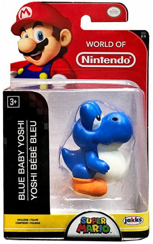 World Of Nintendo Blue Baby Yoshi 2 5 Mini Figure Jakks Pacific Toywiz