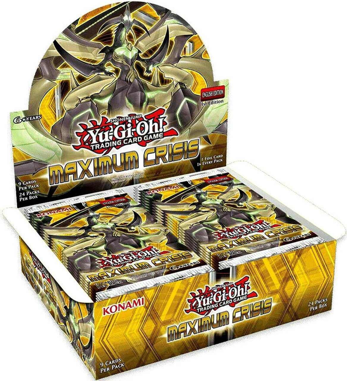 YuGiOh Trading Card Game Maximum Crisis Booster Box 24 Packs Konami