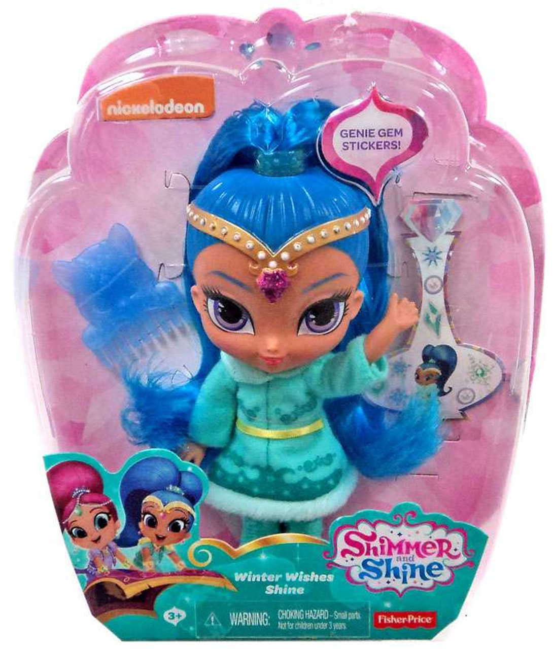 Fisher Price Shimmer Shine Winter Wishes Shine 6 Basic Doll Toywiz