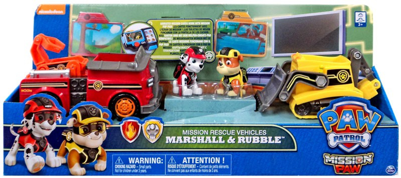 paw patrol marshall rescue rover