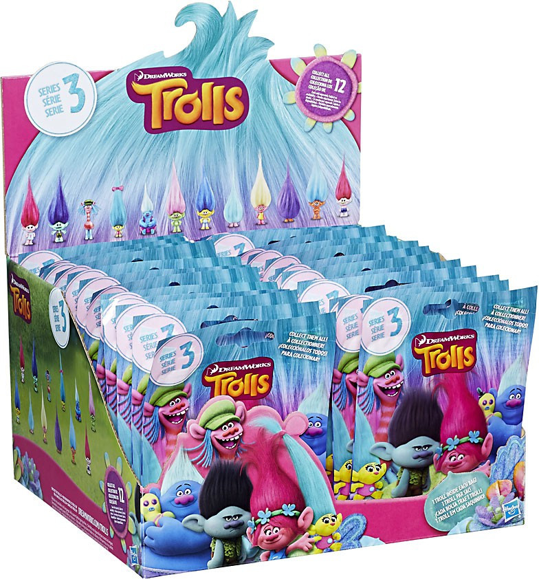 Trolls Trolls Series 3 Mystery Box 24 Packs Hasbro Toys ToyWiz