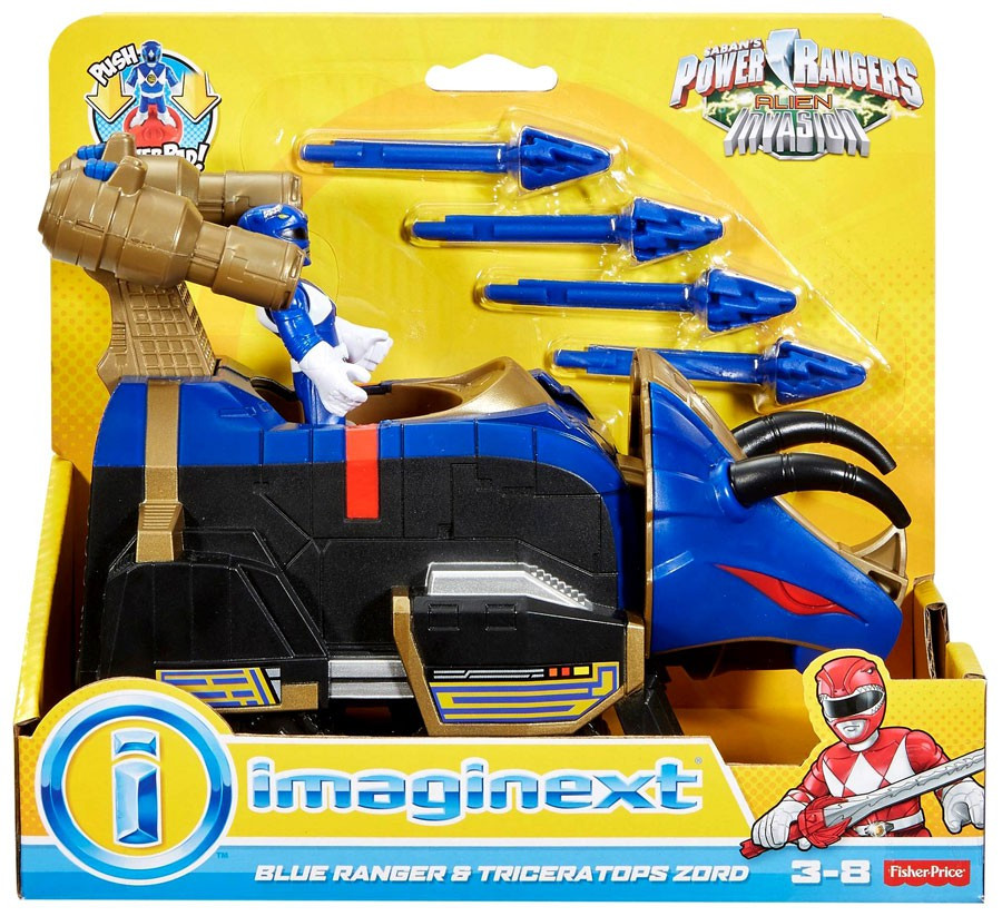 Fisher Price Power Rangers Imaginext Alien Invasion Blue Ranger