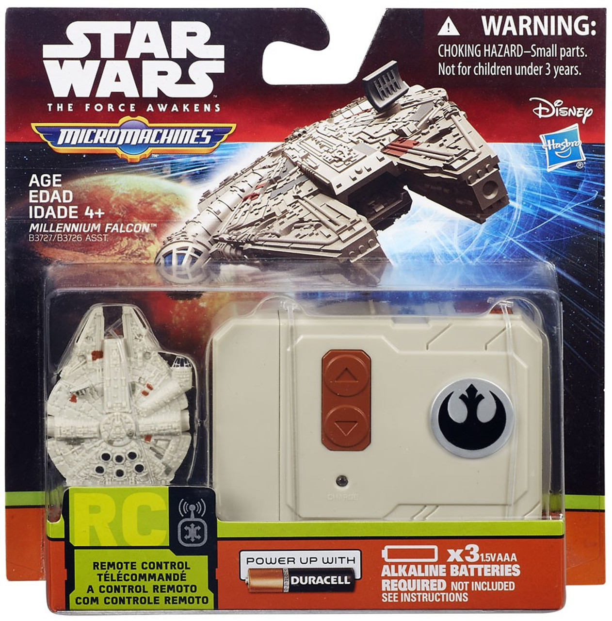 star wars the force awakens micro machines millennium falcon playset