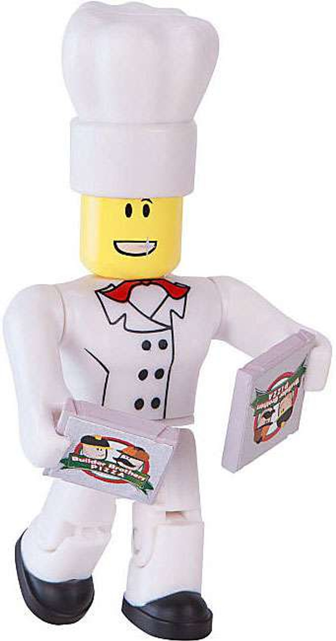 Roblox Series 1 Chef With 2 Pizza Pies 3 Mini Figure No Code Loose Jazwares Toywiz - how to get the pizza hat in roblox