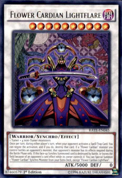 YuGiOh Raging Tempest Single Card Rare Flower Cardian Lightflare