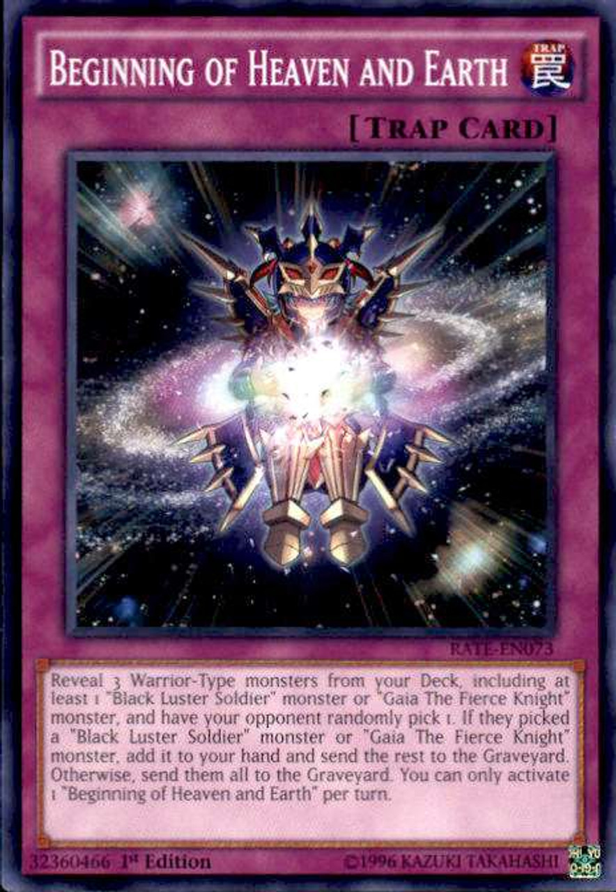 Yugioh Raging Tempest Single Card Common Beginning Of Heaven And Earth Rate En073 Toywiz - mini build reborn earth edition roblox