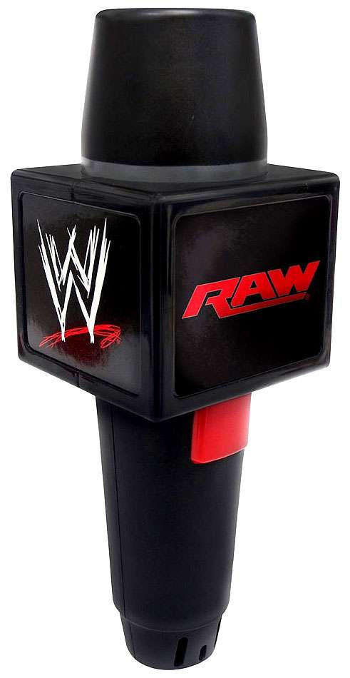 WWE Wrestling RAW Echo Microphone Roleplay Toy Wicked Cool Toys ToyWiz