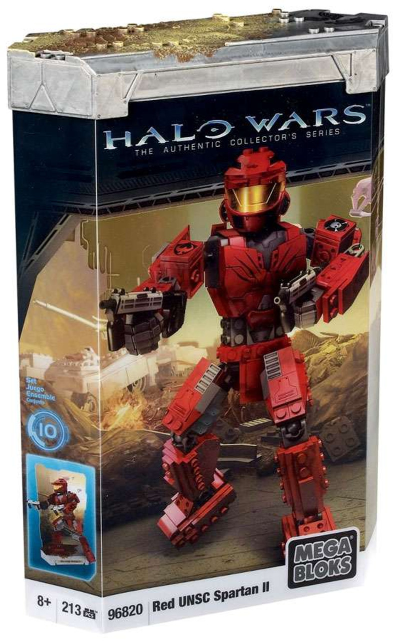 Mega Bloks Halo The Authentic Collectors Series Red Unsc Spartan Ii Set 96820 Damaged Package Toywiz - new spartan ii roblox