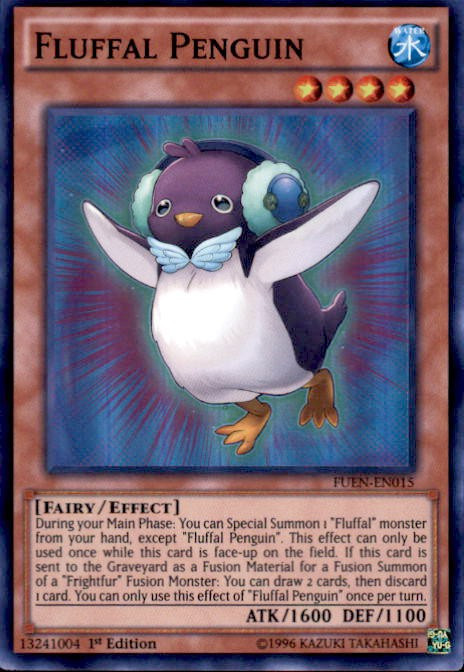 YuGiOh Fusion Enforcers Single Card Super Rare Fluffal Penguin FUEN ...