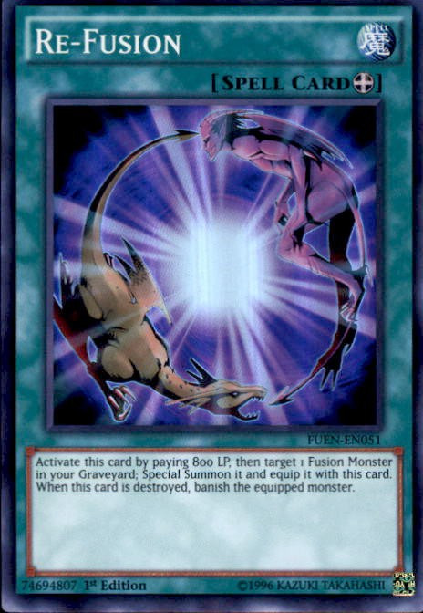 YuGiOh Fusion Enforcers Single Card Super Rare Re-Fusion FUEN-EN051 ...