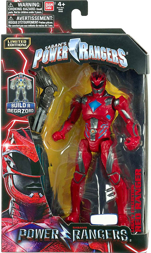 Power Rangers Movie Legacy Build A Megazord Red Ranger Exclusive 6.5 ...