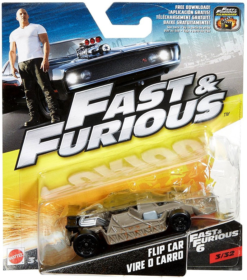 Mattel FAST&FURIOUS 1/55 Eclipce 2台 The Fast and the Furious Fast Furious 6 Flip Car Diecast Car 332