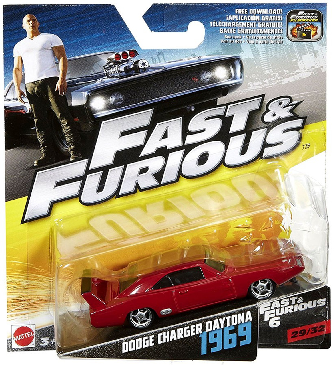 The Fast And The Furious Fast Furious 6 Dodge Charger Daytona 1969 Diecast Car 2932 Mattel Toys Toywiz - dodge pack review nascar 19 daytona roblox