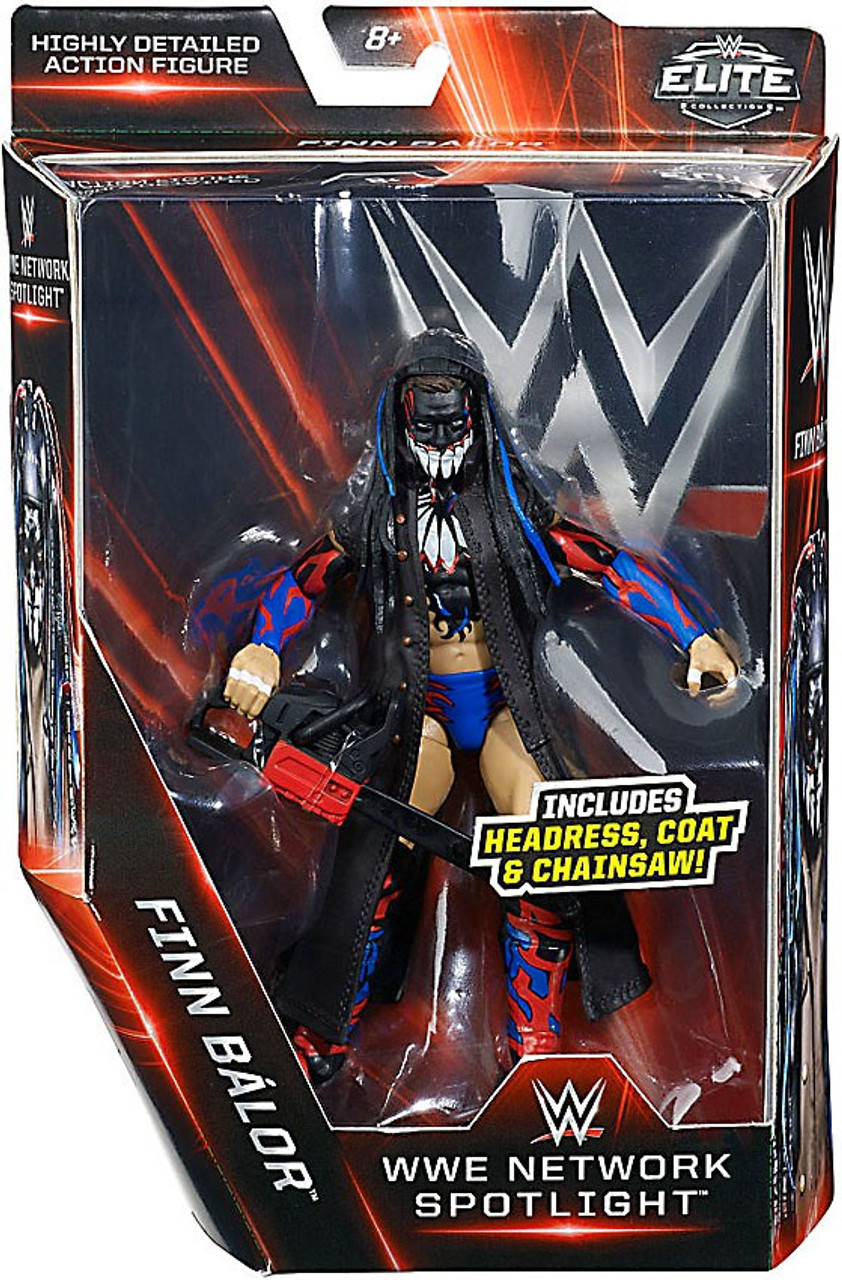 Wwe Wrestling Elite Network Spotlight Finn Balor Exclusive 6 Action Figure Headress Coat Chainsaw Mattel Toys Toywiz - finn balor 2016 logo original roblox