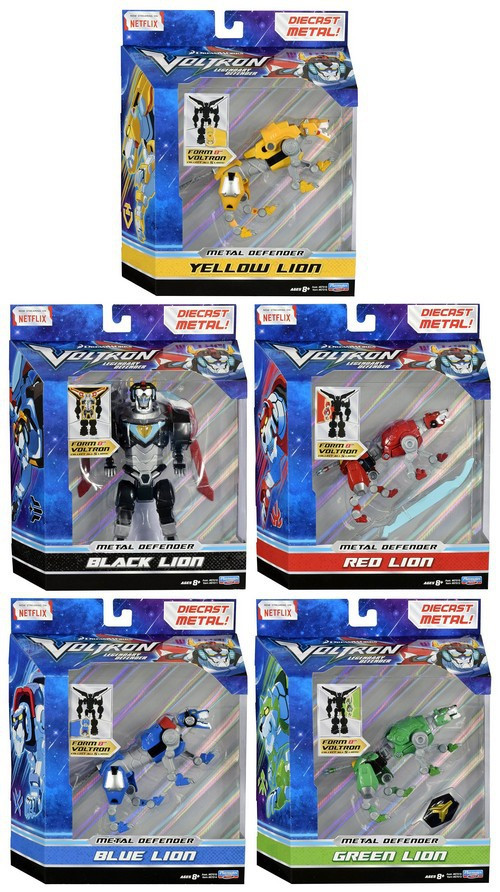voltron legendary defender 5 lions bundle set with lights and sounds