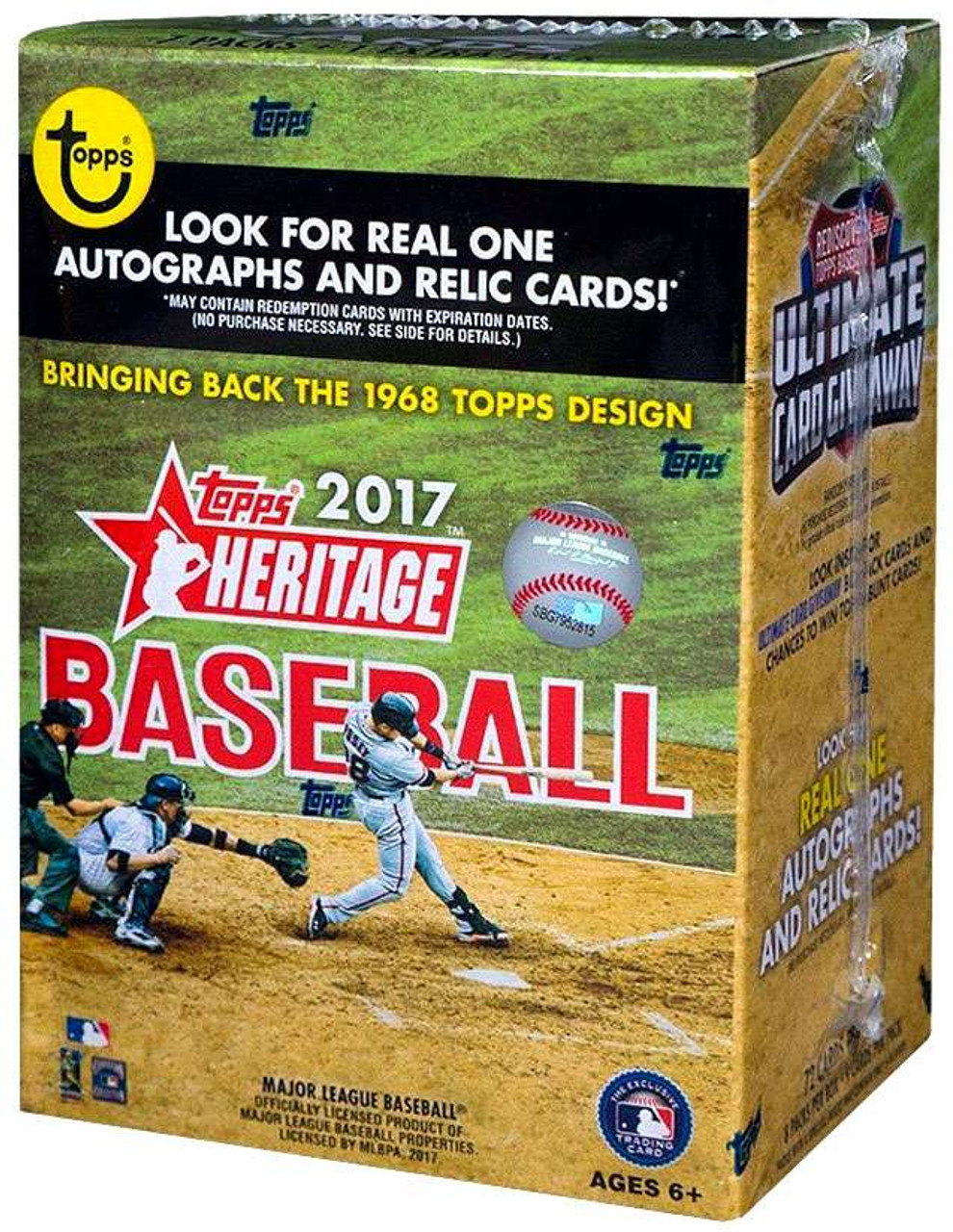MLB Topps 2017 Topps Heritage Baseball Trading Card BLASTER Box 8 Packs