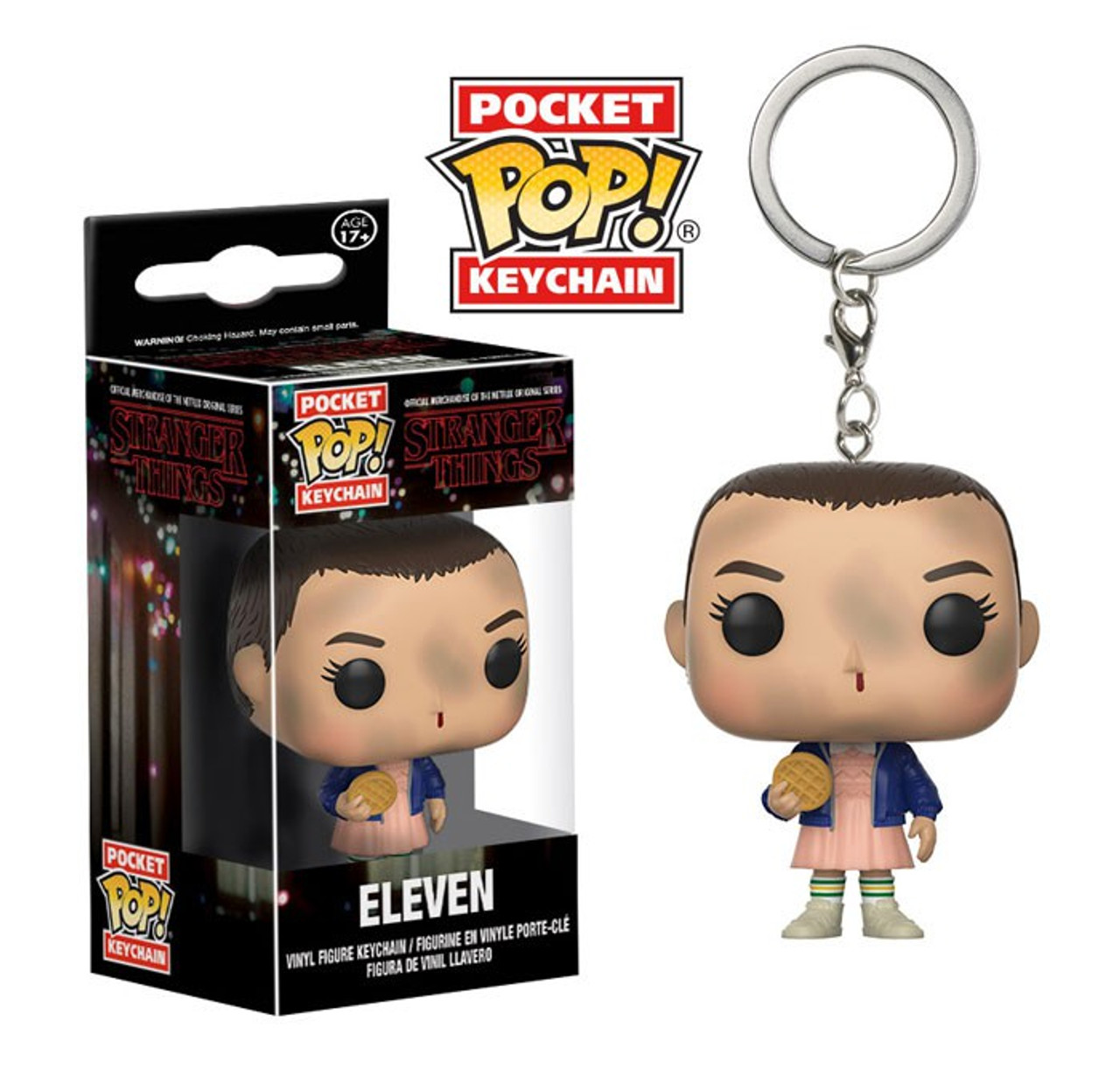 Funko Stranger Things Pocket Pop Tv Eleven With Eggos Keychain