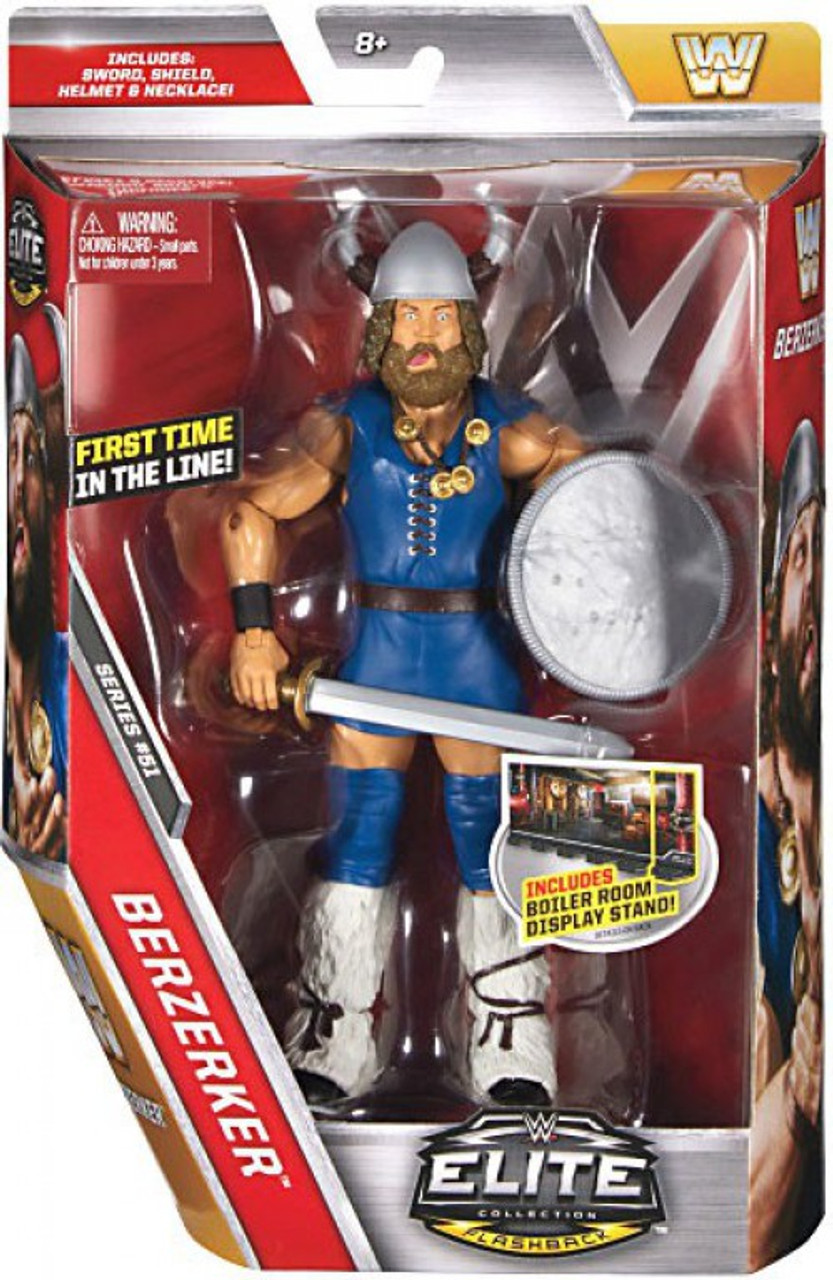 Wwe Wrestling Elite Collection Series 51 Berzerker 7 Action Figure Sword Shield Helmet Necklace Mattel Toys Toywiz - shield roblox wwe