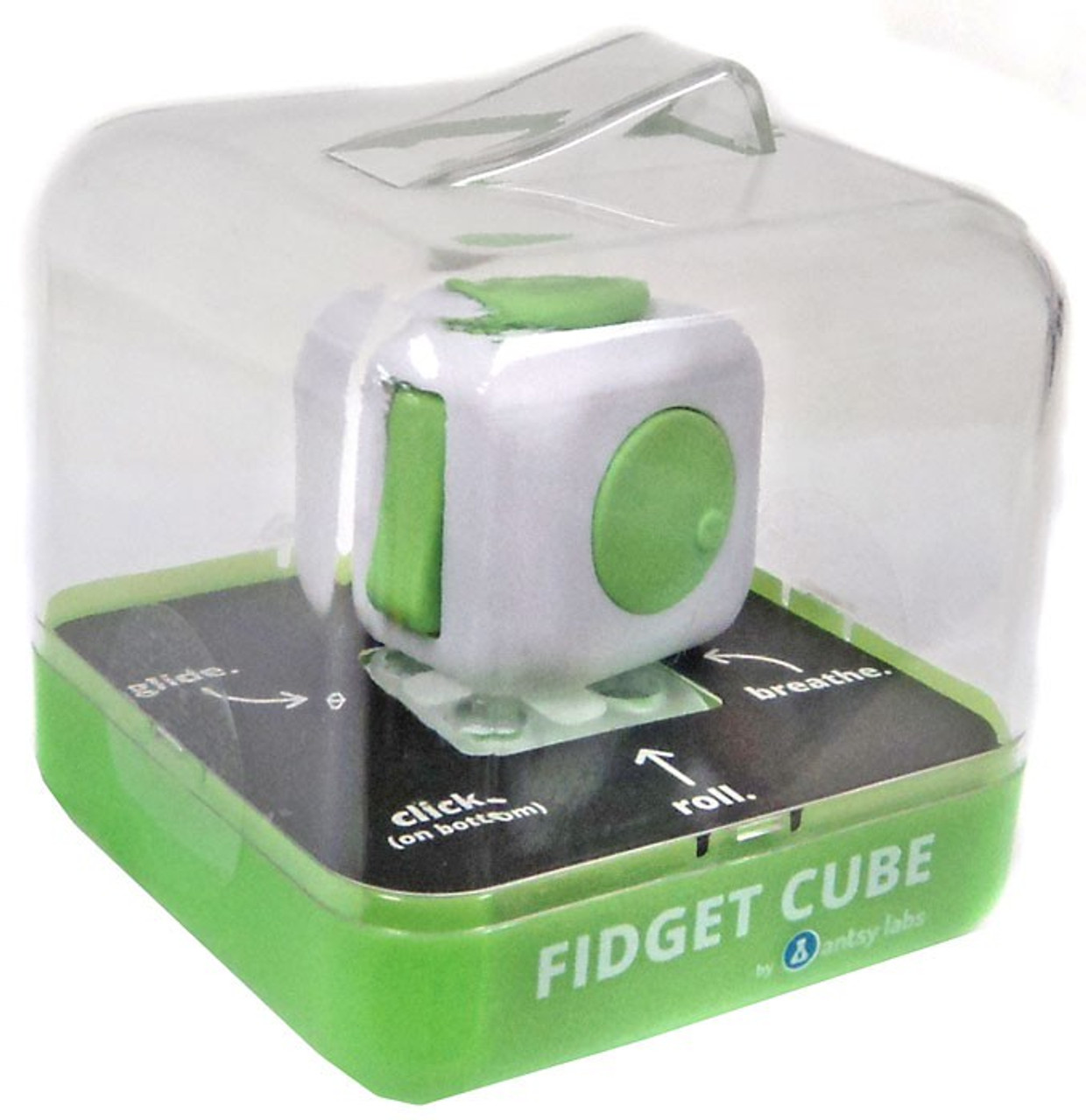 Fidget Cube Authentic Green White Fidget Cube Antsy Labs Toywiz - roblox cube eat cube