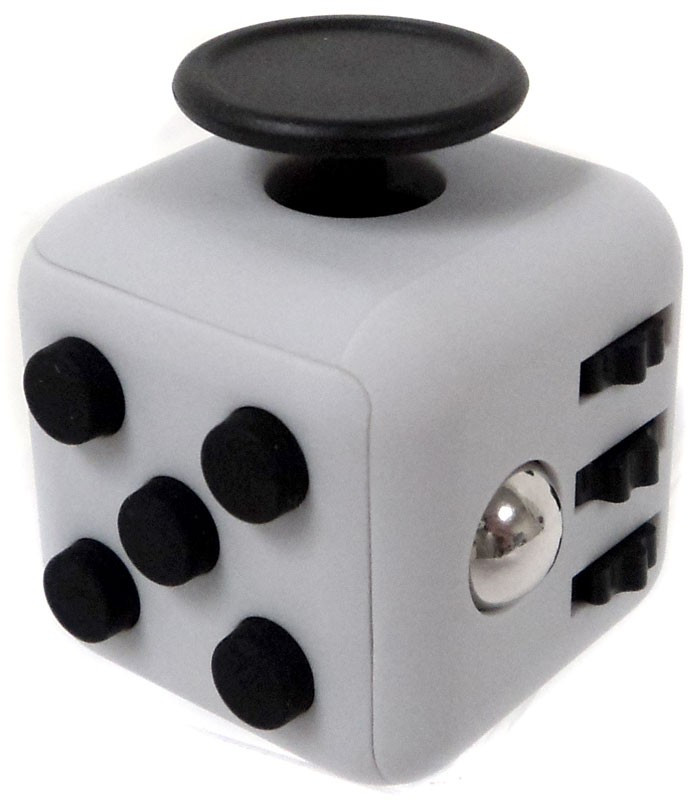 black and white fidget cube