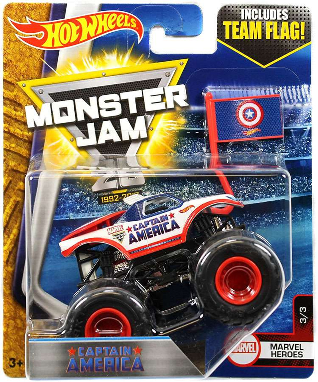 hot wheels captain america monster truck