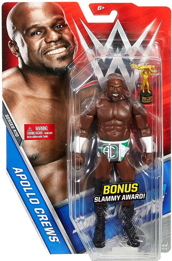 WWE Wrestling Series 70 Apollo Crews 7 Action Figure Bonus Slammy