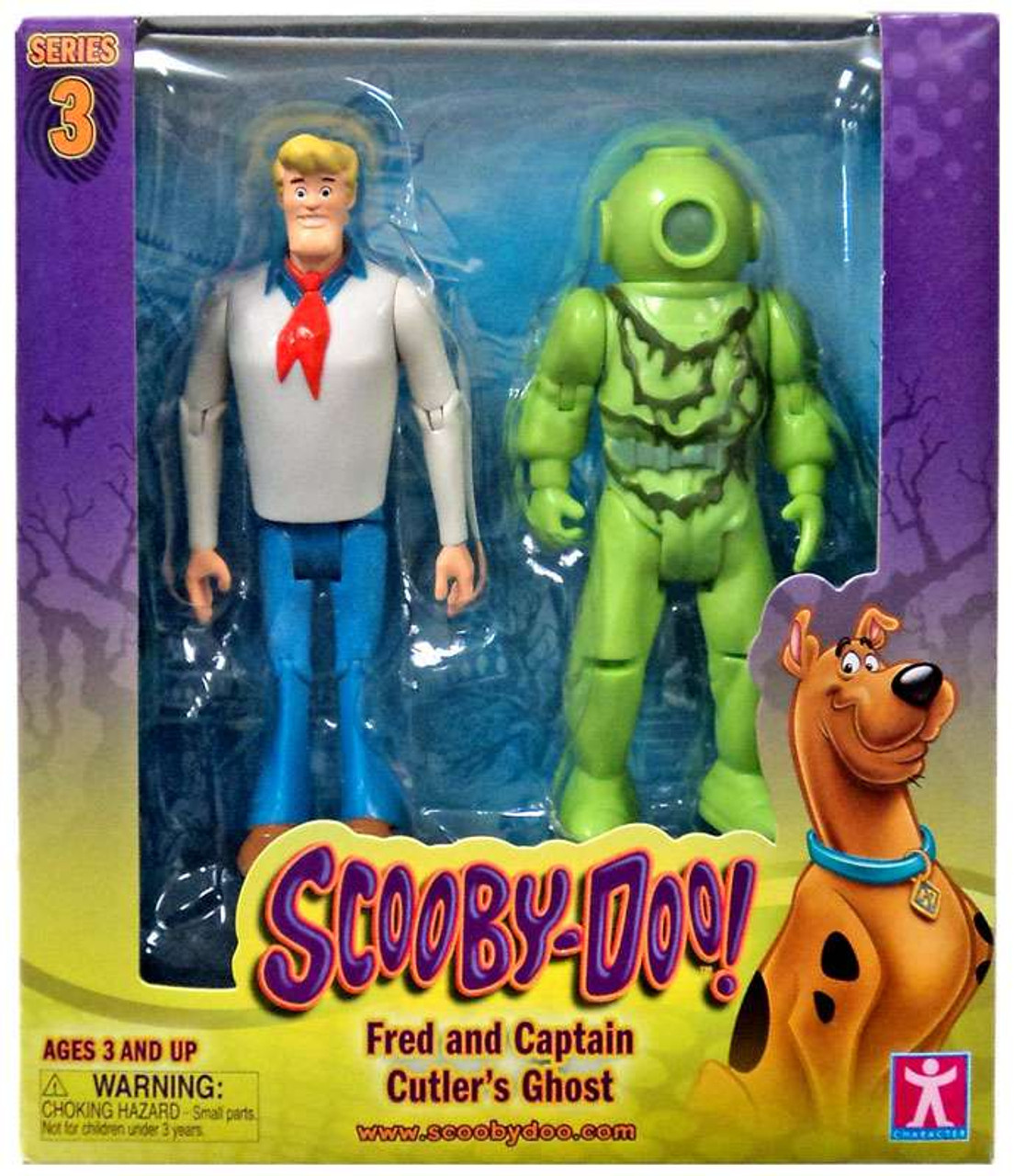 Scooby Doo Series 3 Fred Captain Cutlers Ghost Action Figure 2-Pack ...