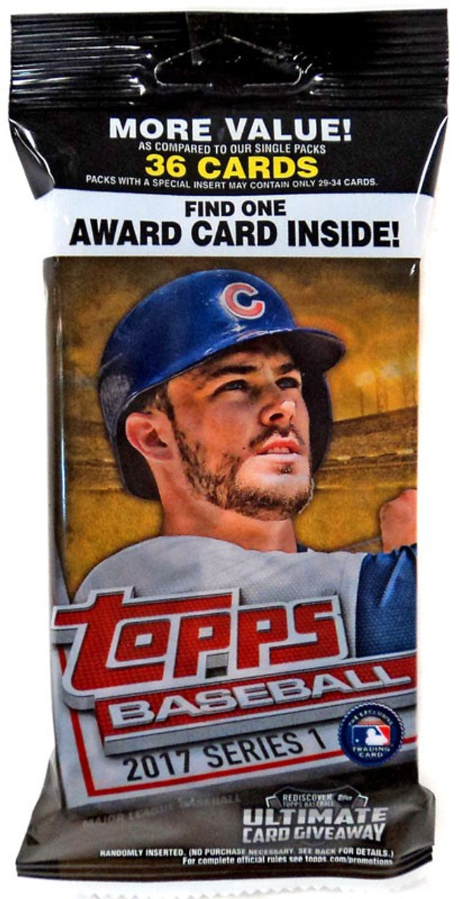 MLB Topps 2017 Topps Baseball Cards Series 1 Trading Card Value Pack