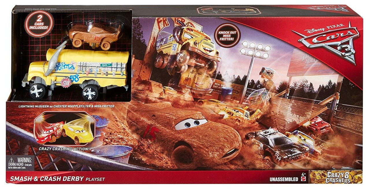 lightning mcqueen crazy crash