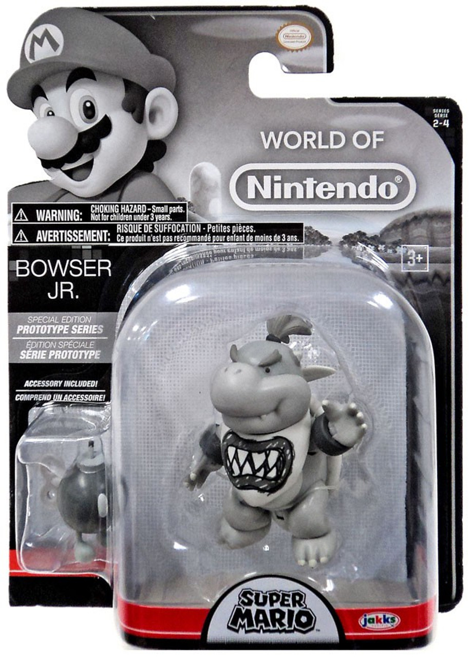 World Of Nintendo Super Mario Prototype Series Bowser Jr 3 25 Action Figure With Bob Omb Accessory Jakks Pacific Toywiz - roblox bowser jr