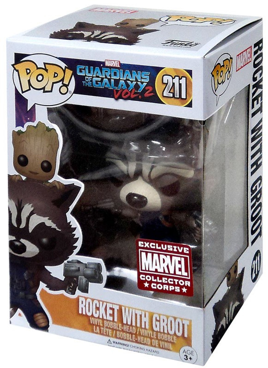 groot and rocket funko pop