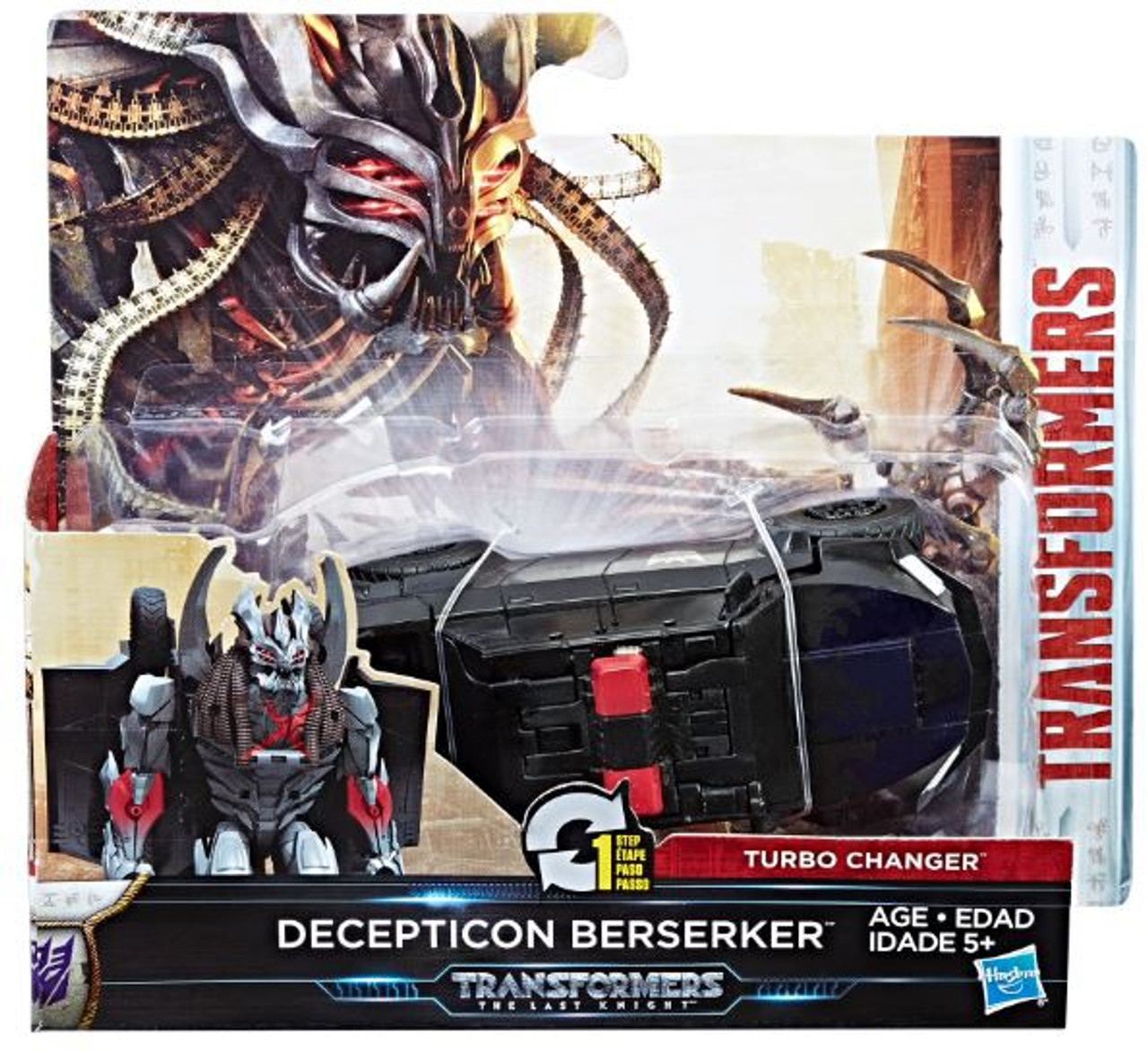 Transformers The Last Knight 1 Step Turbo Changer Decepticon Berserker Action Figure Hasbro Toys Toywiz - roblox black magic berserker moves list how to get your