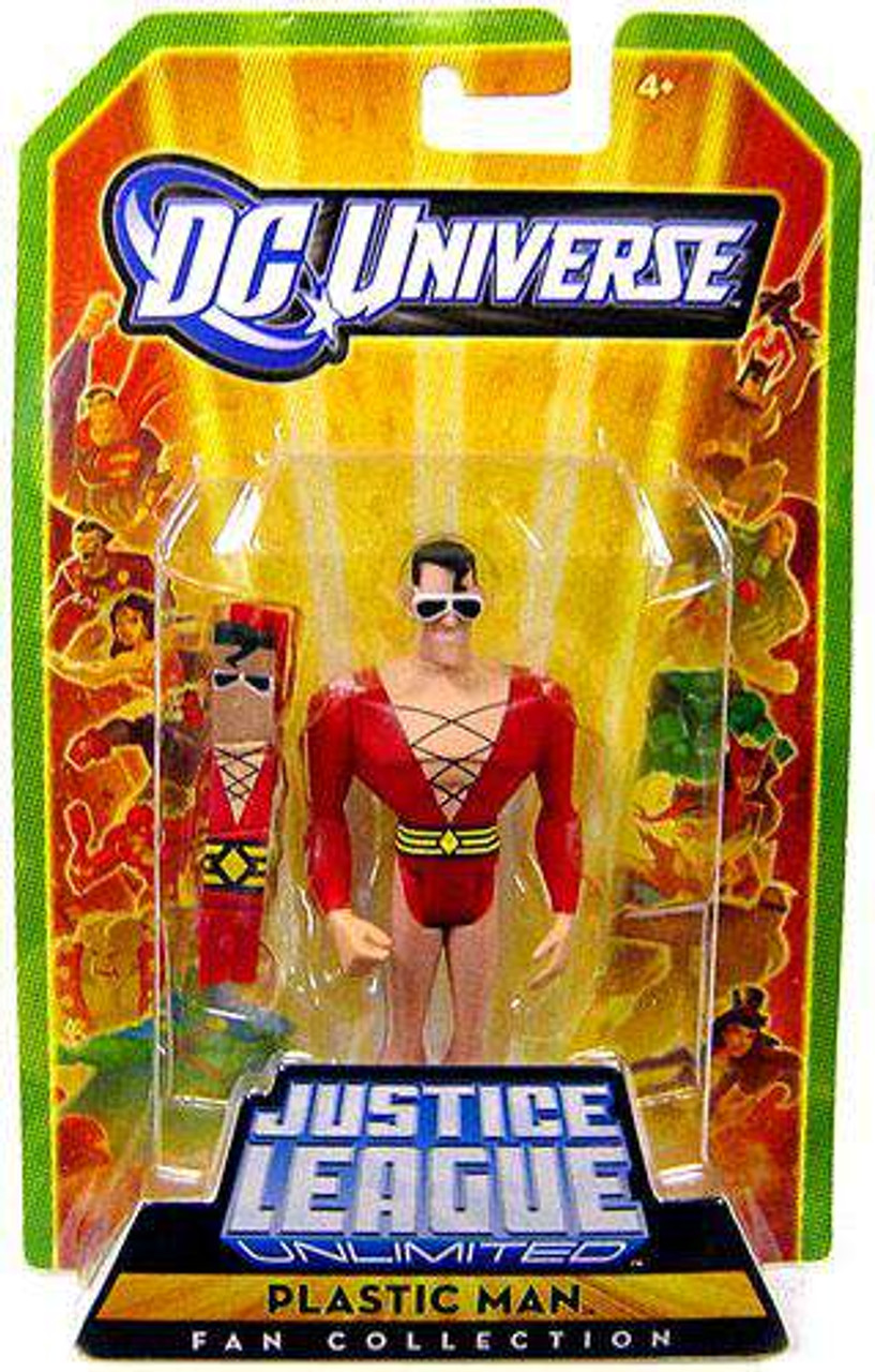 Dc Universe Justice League Unlimited Fan Collection Plastic Man 3 75 Action Figure Damaged Package Mattel Toys Toywiz - color change jl batman bruce wayne roblox