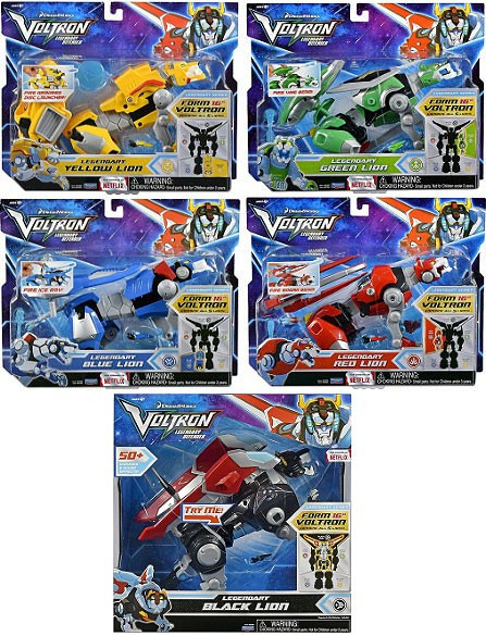 voltron legendary defender 5 lions bundle set with lights and sounds