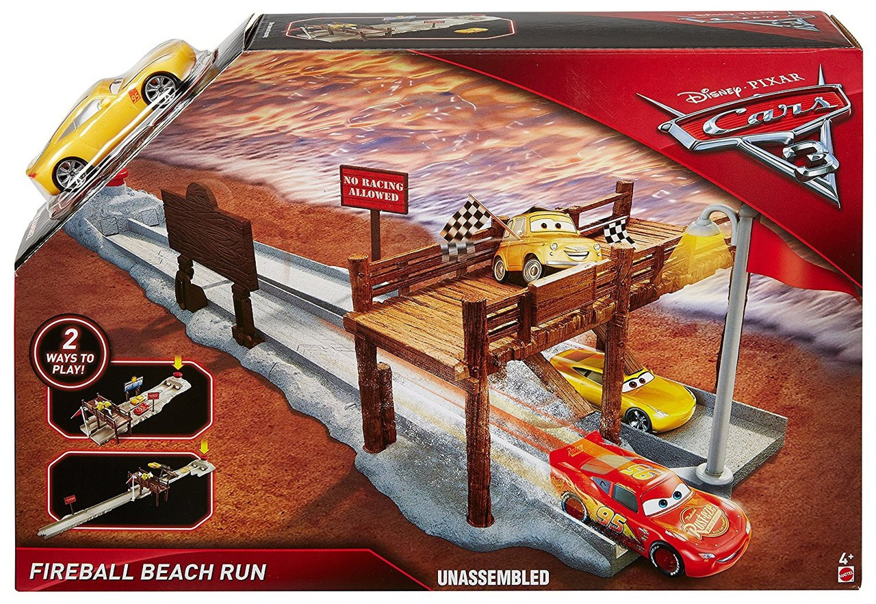 Disney Pixar Cars Cars 3 Fireball Beach Run Playset Mattel Toys ToyWiz