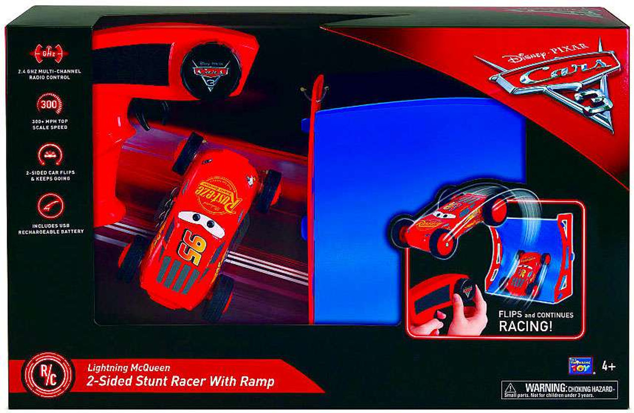 lightning mcqueen 2 sided stunt racer