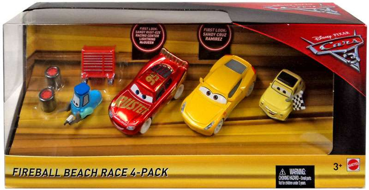 cars 3 fireball beach 4 pack