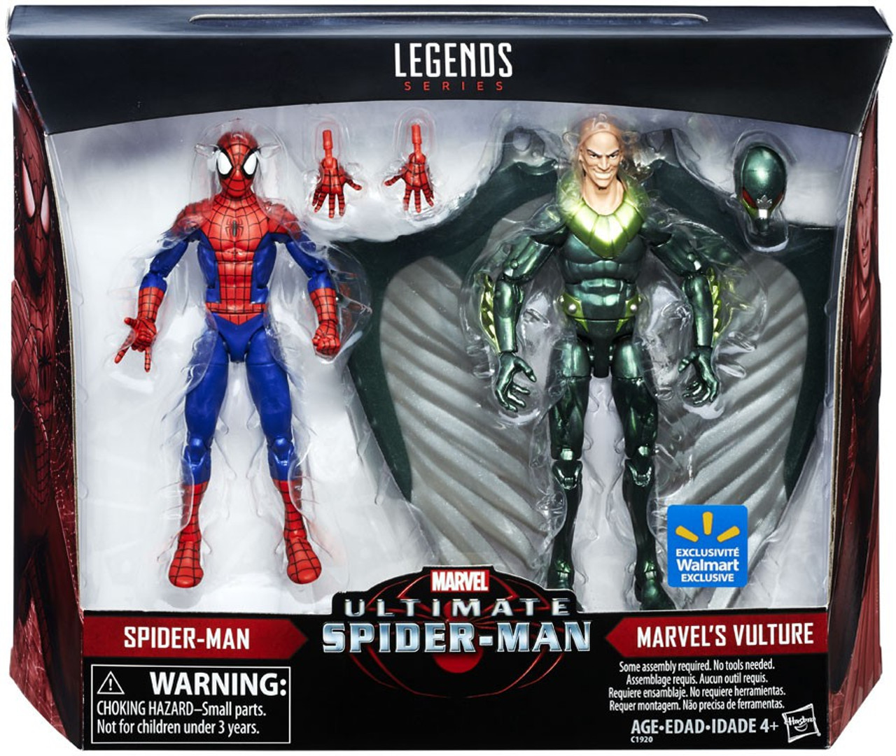 Marvel Legends Ultimate Spider Man Spider Man Vulture Exclusive 6 Action Figure 2 Pack Hasbro Toys Toywiz - roblox enchantress toy walmart