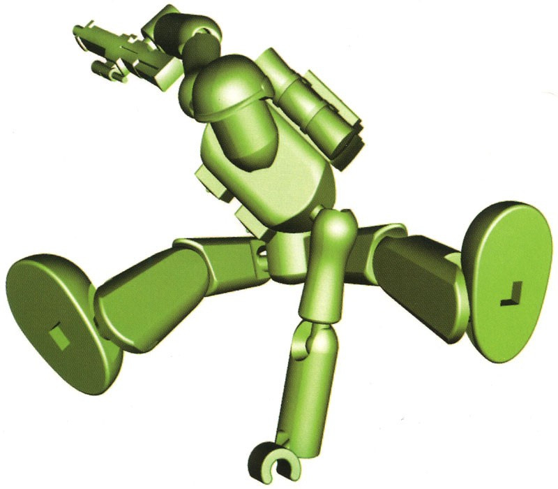 Stikfas Alpha Male Green Military Action Figure Kit - ToyWiz