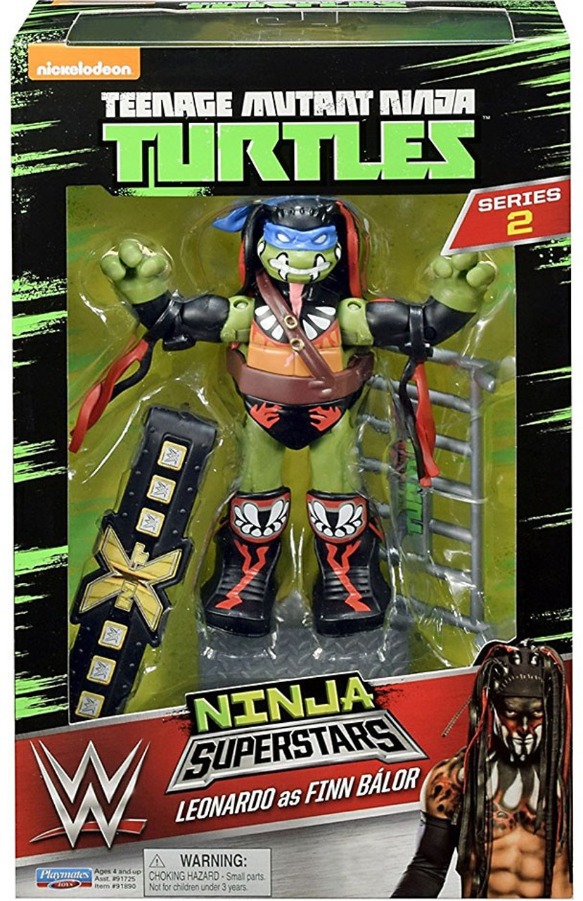 Teenage Mutant Ninja Turtles Nickelodeon Wwe Superstars Leo As Finn Balor 6 Action Figure Playmates Toywiz - balor club jacket w shirt roblox