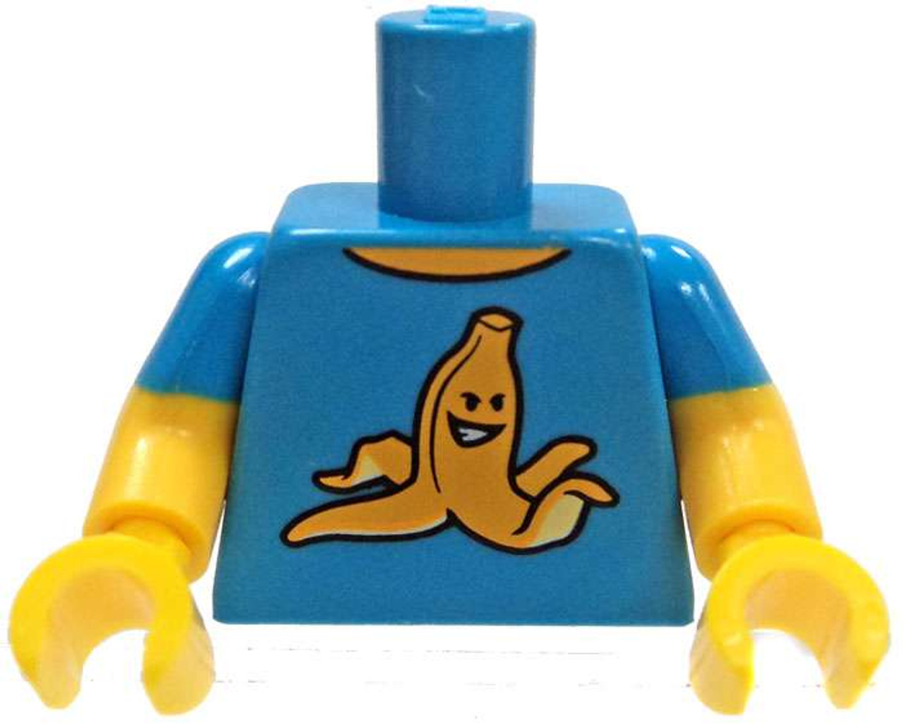 Lego Minifigure Parts Blue Banana T Shirt Loose Torso Loose Toywiz - roblox bandolier banana