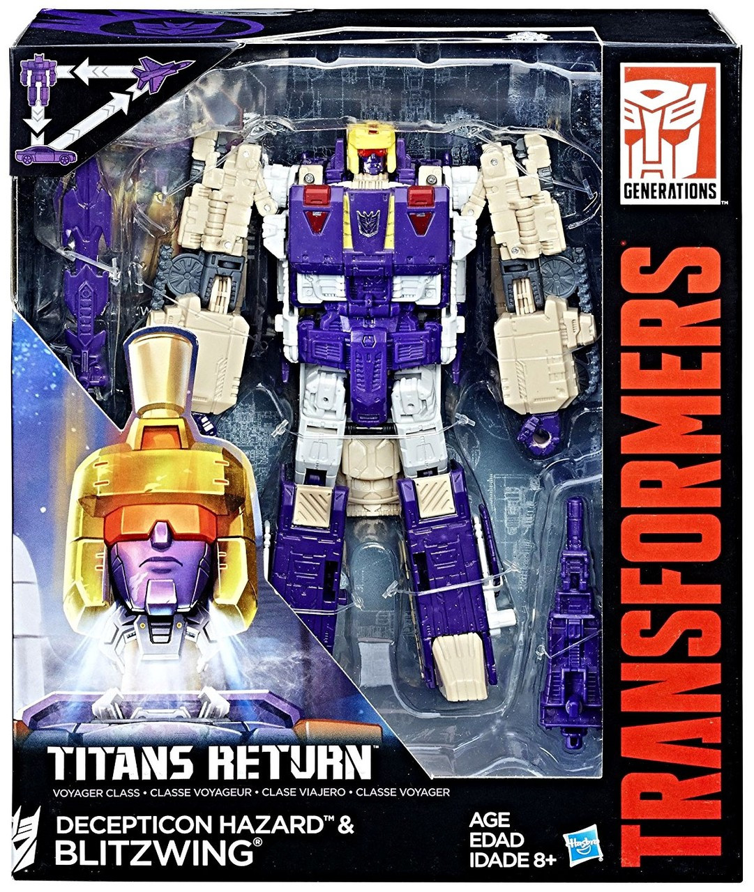 transformers generations titans return blitzwing and decepticon hazard