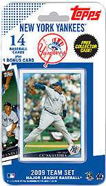 MLB New York Yankees 2009 Topps Baseball Cards New York Yankees Team