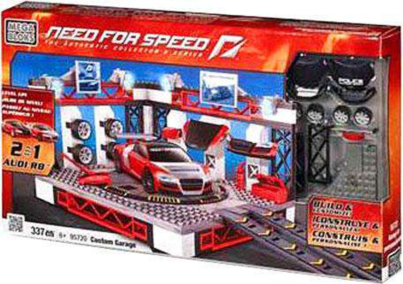 mega bloks race car garage