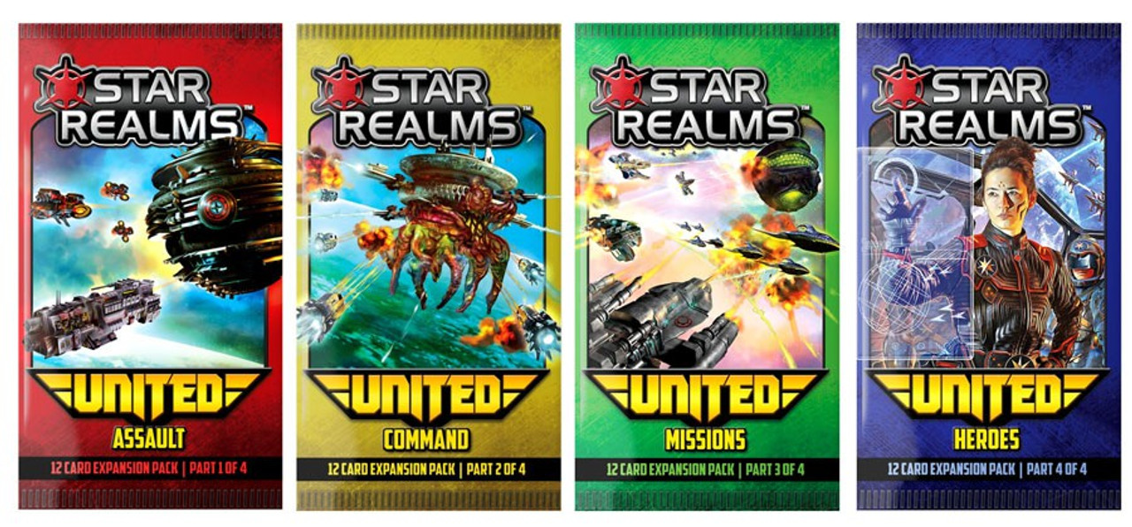 Star Realms United Complete Set Deckbuilding Game Pack Assault Command Missions Heroes White Wizard Games Toywiz - section 2 realm 4 part 12 roblox realm of the 9