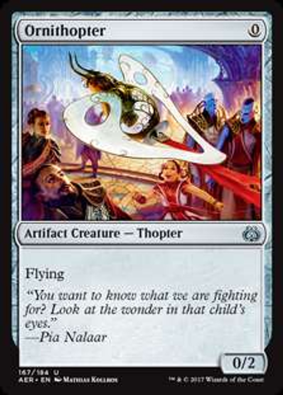 Magic The Gathering Aether Revolt Single Card Uncommon Ornithopter 167 Foil Toywiz - aether sword roblox